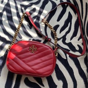 Tory Burch red camera bag